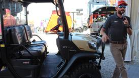 Kubota RTV cargo box quickly converts to flatbed without tools