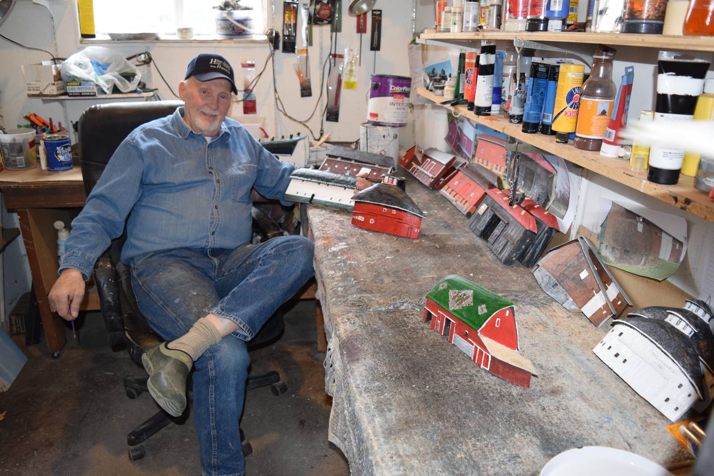 Dorrel Harrison creates three-dimensional artwork of barns and homes from reclaimed wood. The Bicentennial Barns of Indiana project was conceived out of his interest in sharing his craft and the beauty of barns with others while, at the same time, recording these proud structures through his art. Harrison is an example of how artisans play a role in the ag industry.