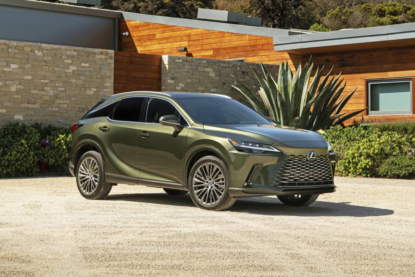 This photo provided by Lexus shows the 2023 RX 350h. The RX 350h is the hybrid version of the RX midsize SUV. It gets an EPA-estimated 36 mpg to go along with its smooth ride and luxurious cabin.