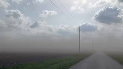 Getting dust to settle on farmland