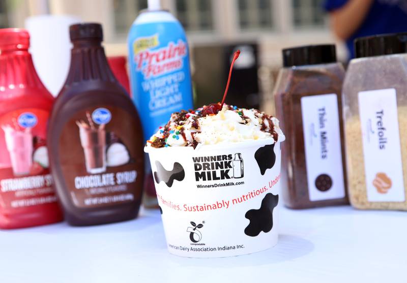 The 36th annual Ice Cream Social was held on Monument Circle during National Ice Cream Month.