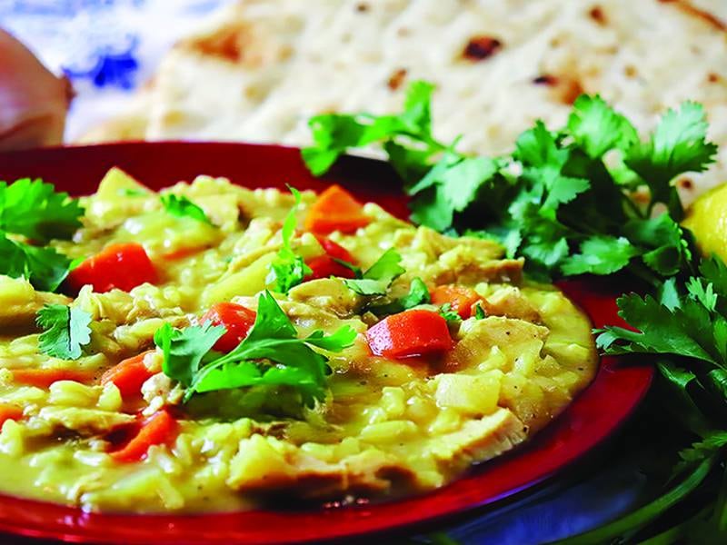 Love your leftovers with this non-traditional turkey soup