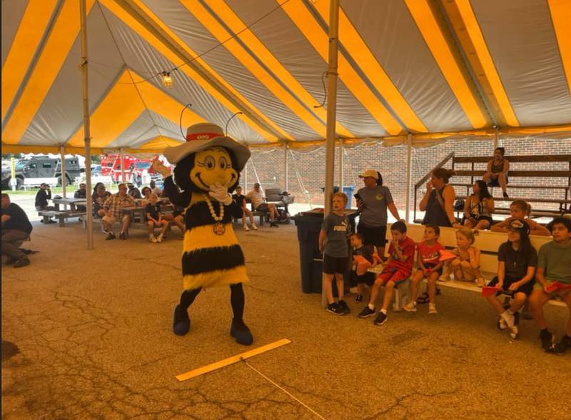 The Lake County Fair mascot makes an appearance at last year’s fair.