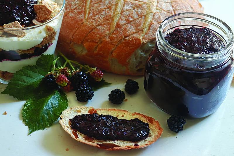 This easy blackberry chia jam is the perfect topping for everything from toasted bread to creamy parfaits.
