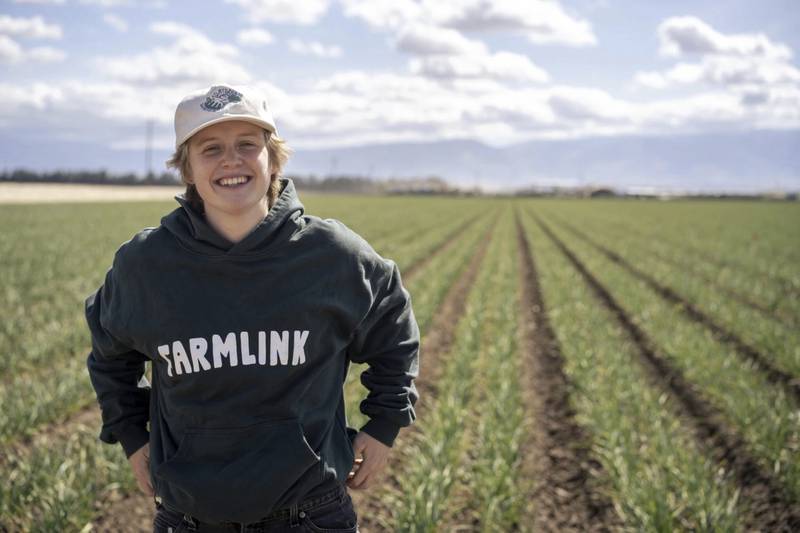 Kate Nelson attends a Farmlink Project food delivery to support the farmer community in Bakersfield, California. Farmlink Project is one of numerous nonprofits established by Gen Z founders during the COVID-19 pandemic.