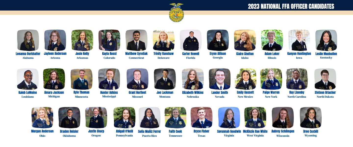35 members chosen to run for 20252025 National FFA office AgriNews