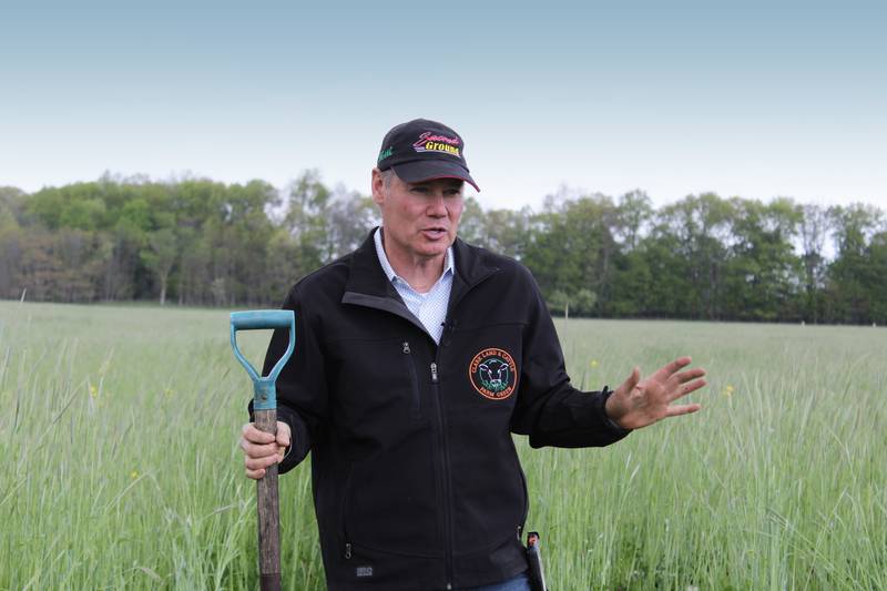 Rick Clark implements regenerative farming practices to build the soil health on his operation.