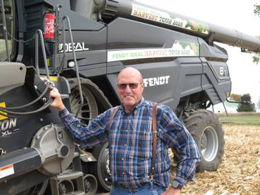 Harvest tour brings combine to fields