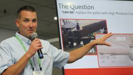 High moisture corn feeder provides options for robotic milking systems