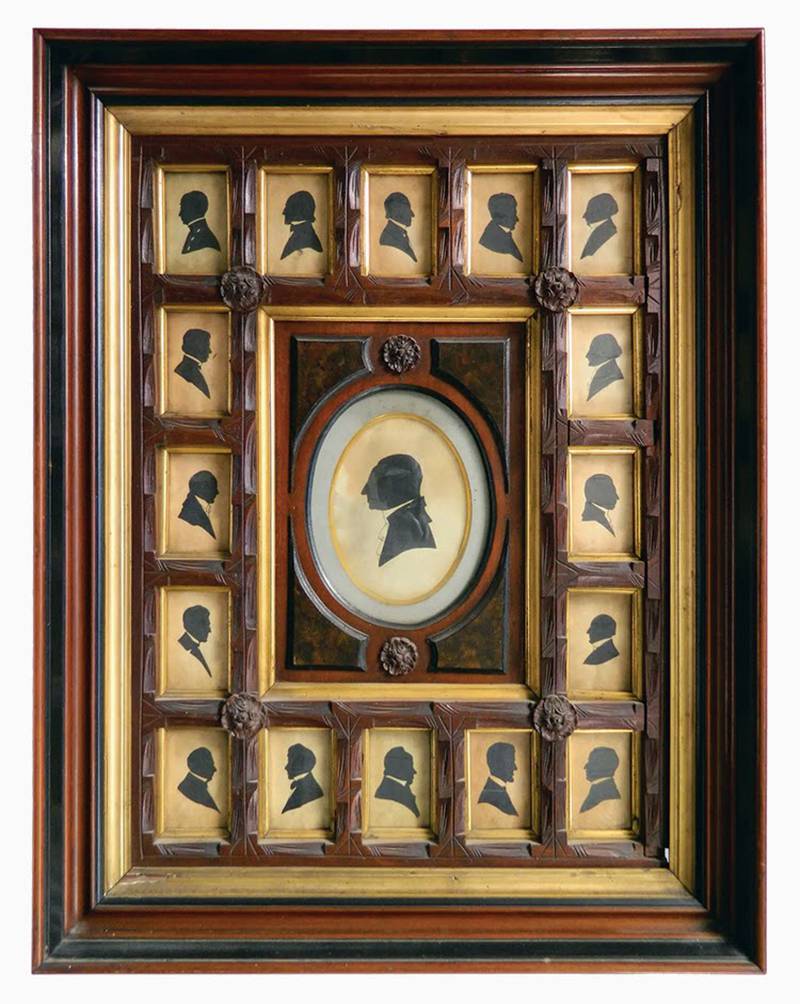 Silhouettes became popular as an inexpensive way to create a portrait. Today, antique silhouettes of famous figures sell for high prices.