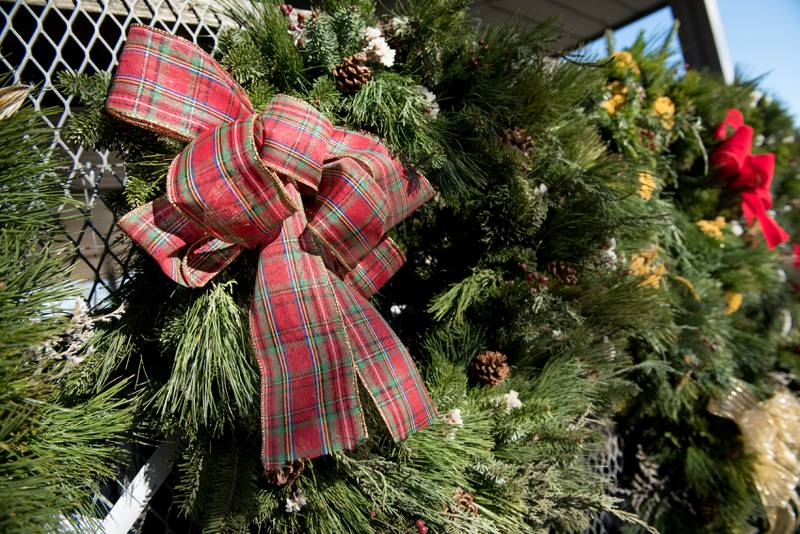 Many types of hand made natural wreathes were available for purchase at Spring Bluff Nursery in Sugar Grove on Saturday, November 26, 2022.