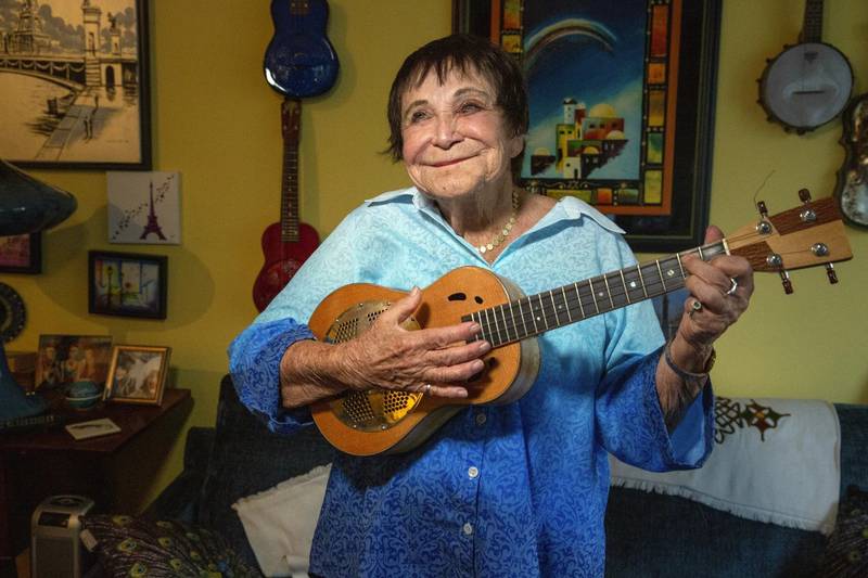 D’yan Forest, 90, a bawdy, ukulele-playing firecracker of a woman, holds the Guinness World Record for Oldest Working Female Comedian.