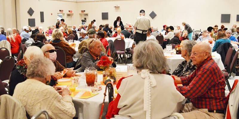 There was plenty to be thankful with seniors gathered festively for this annual Holiday Feast.