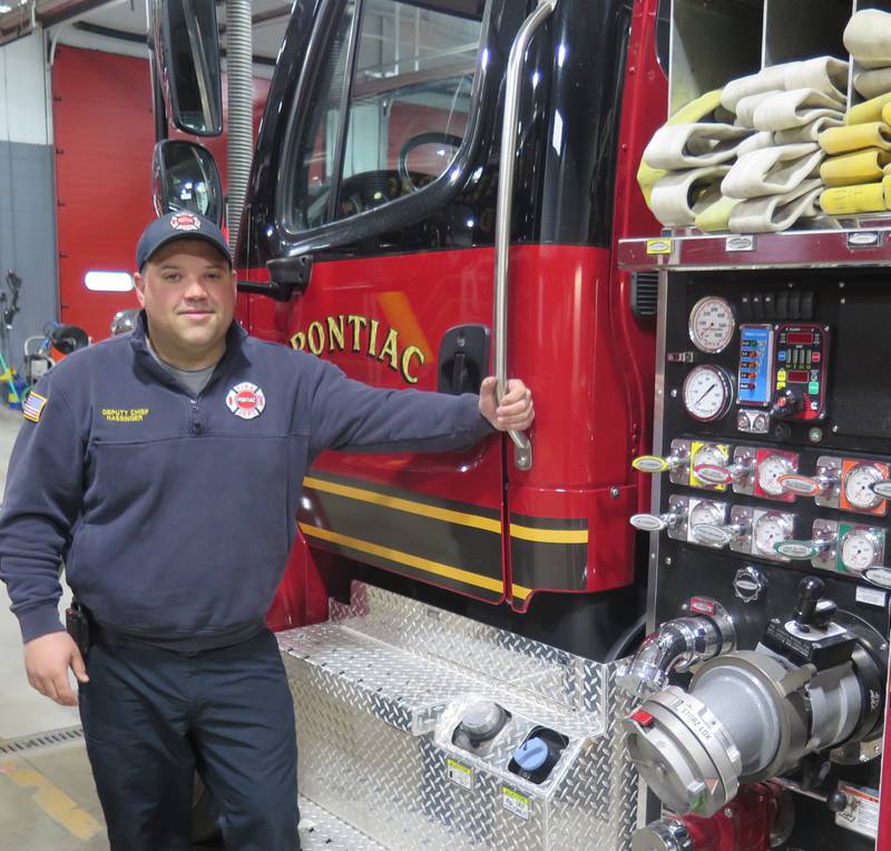 This June marks the 20th year Joe Hassinger has been a firemen with the Pontiac Fire Department, where he has worked his way up the ladder during his career to deputy chief.