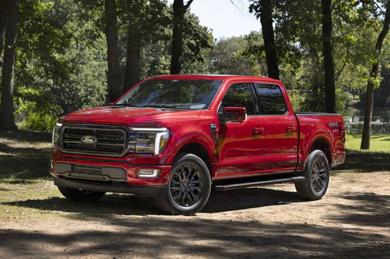The Ford F-150 pickup offers an in-bed power supply for household items.
