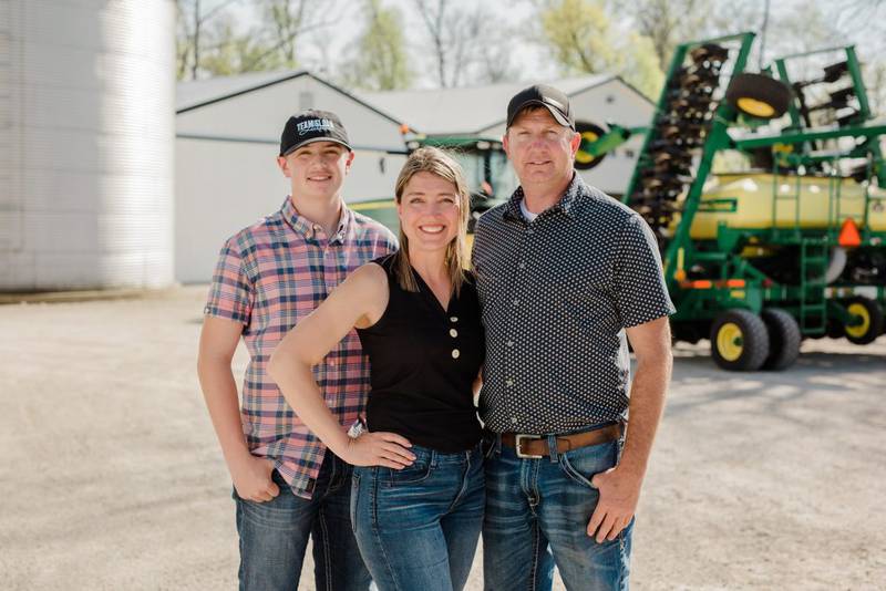 Elaine and Craig Gillis, along with their son, Adam, are third-generation family farmers who cultivate corn and soybeans in east-central Indiana.