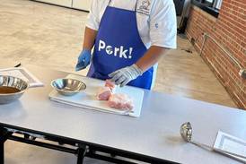 Junior chefs learn how to cook with Indiana Pork