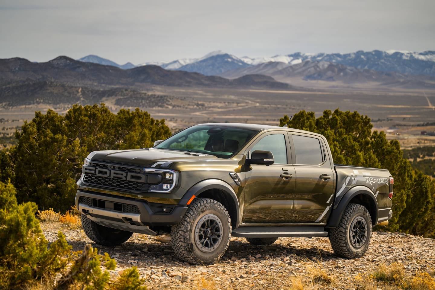 The Raptor tops the Ranger lineup from Ford with its specialized off-roading hardware and powerful V6 engine.