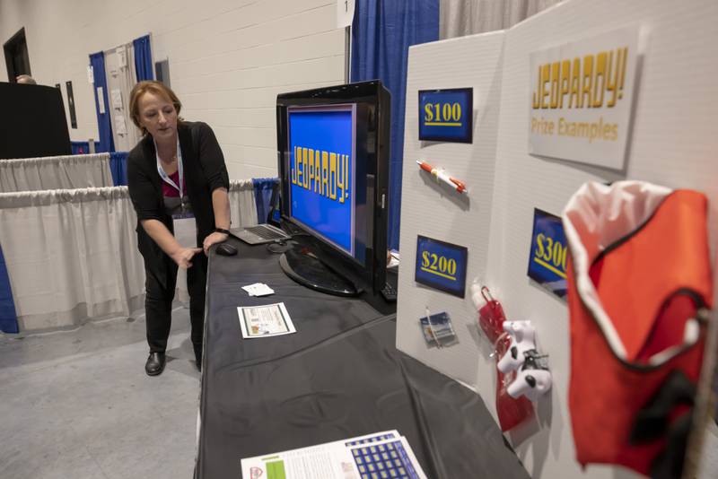 Organizations can create their own “Safety Jeopardy” game, demonstrated during the 2023 Wisconsin Emergency Medical Services Association conference in Green Bay.