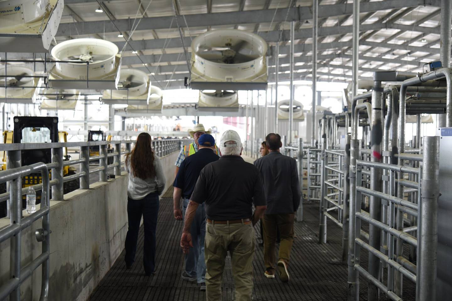 Guests get an inside look at Hulsbosch Dairy Farm’s new 6,500‑cow construction project in Rush County. It will feature a 120‑cow carousel milker and advanced waste management systems.