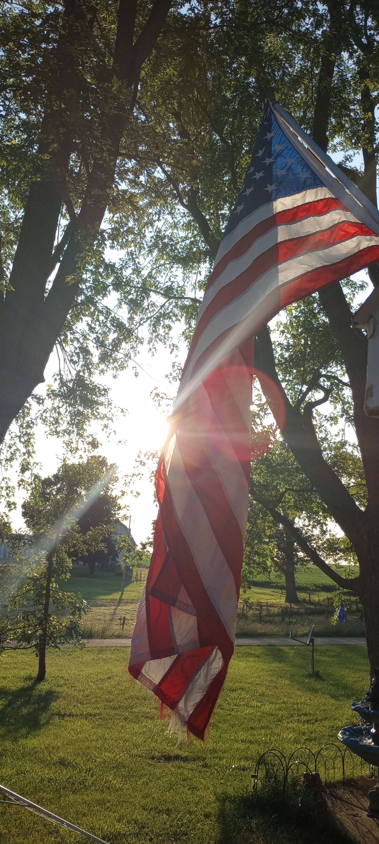 “Proud to Be an American” — Lisa Kozell: “Most beautiful view from my front yard. I’m a true American that’s proud of my great farmer neighbor.”