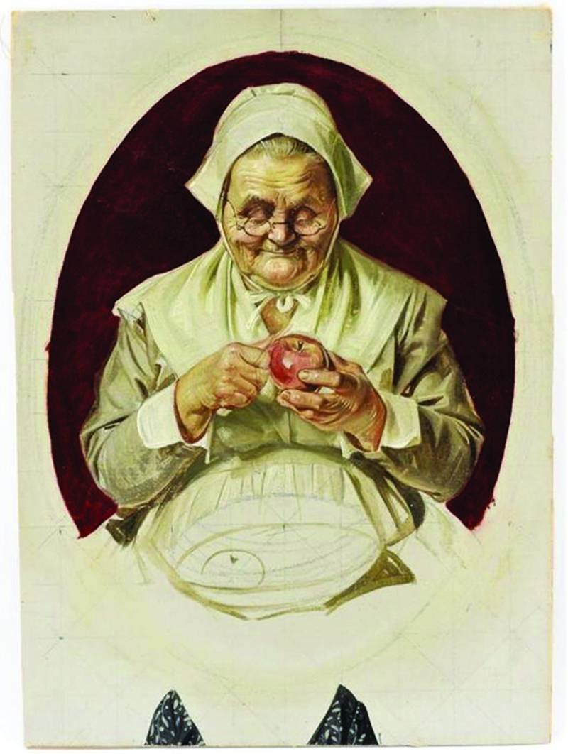 Artist J.C. Leyendecker's illustrations often capture the simple things we're thankful for — like a home-cooked meal and family to enjoy it with.