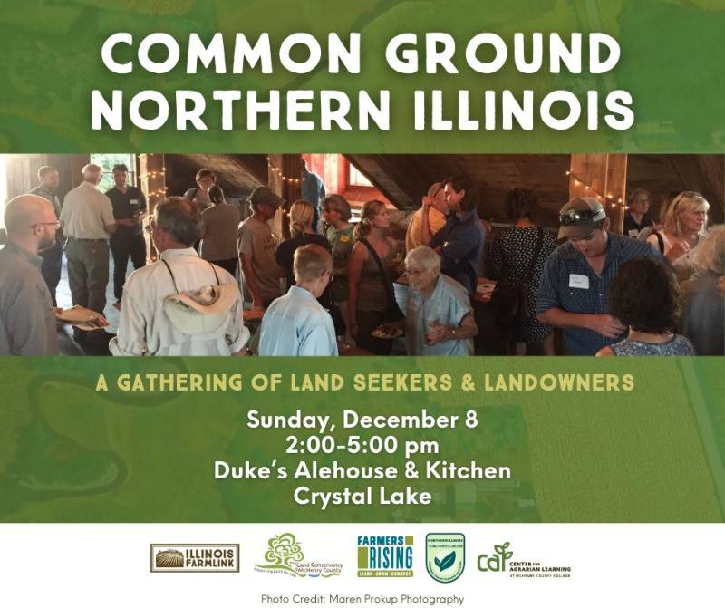 Tickets are on sale now for the sixth annual Northern Illinois Common Ground gathering. The event will be hosted at Duke’s Alehouse and Kitchen in Crystal Lake, a restaurant known for supporting small-scale, local growers and for its selection of craft beers.