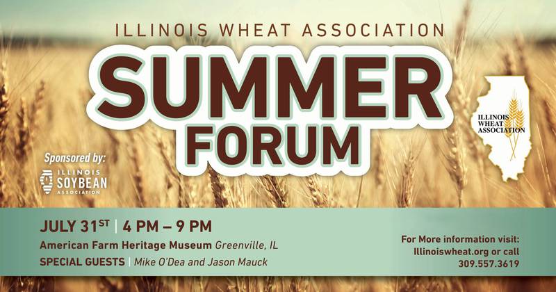 Connect with crop experts and innovators during the Illinois Wheat Association’s annual Summer Wheat Forum.
