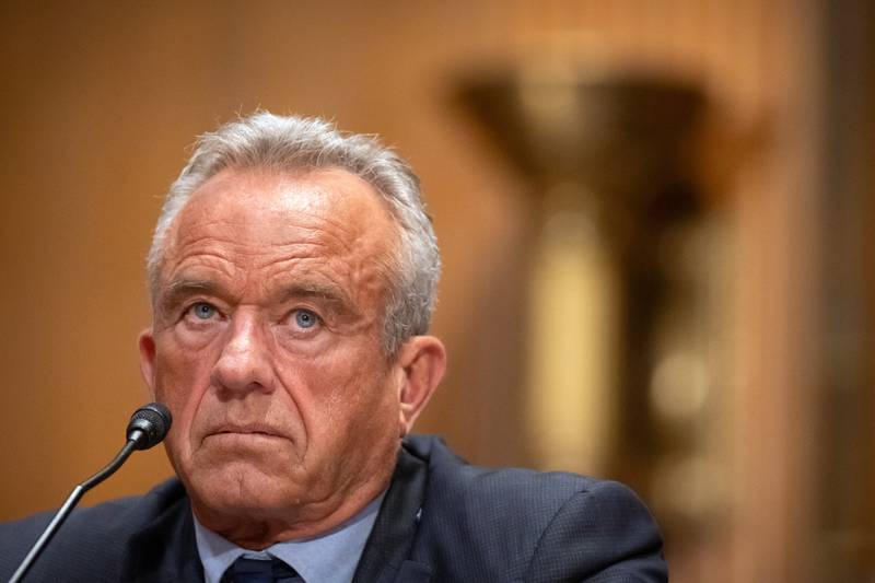 Secretary of Health and Human Services Robert F. Kennedy Jr. appears before the Senate Finance Committee on Capitol Hill in Washington.
