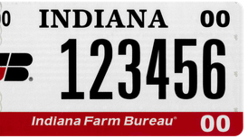 Indiana Farm Bureau license plate available